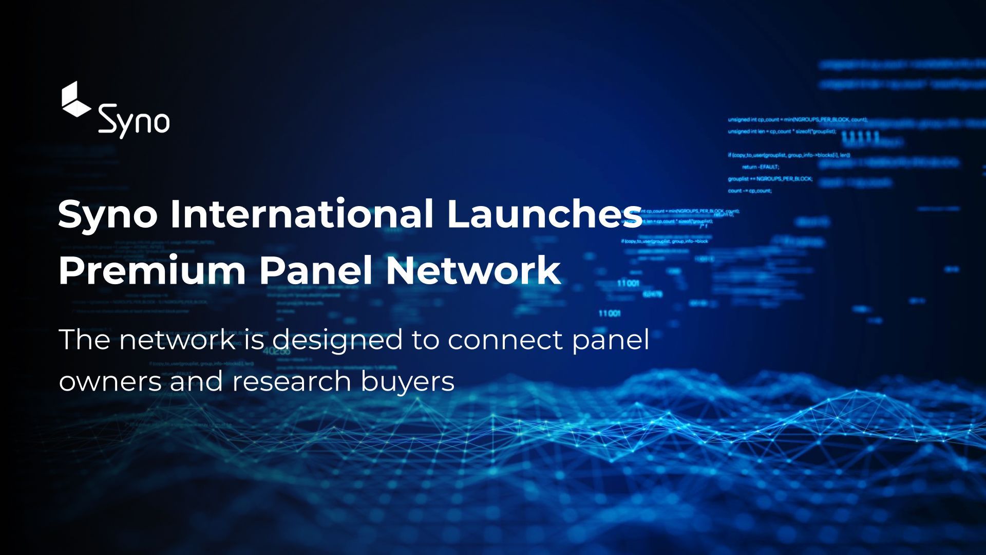Syno International Launches Premium Panel Network